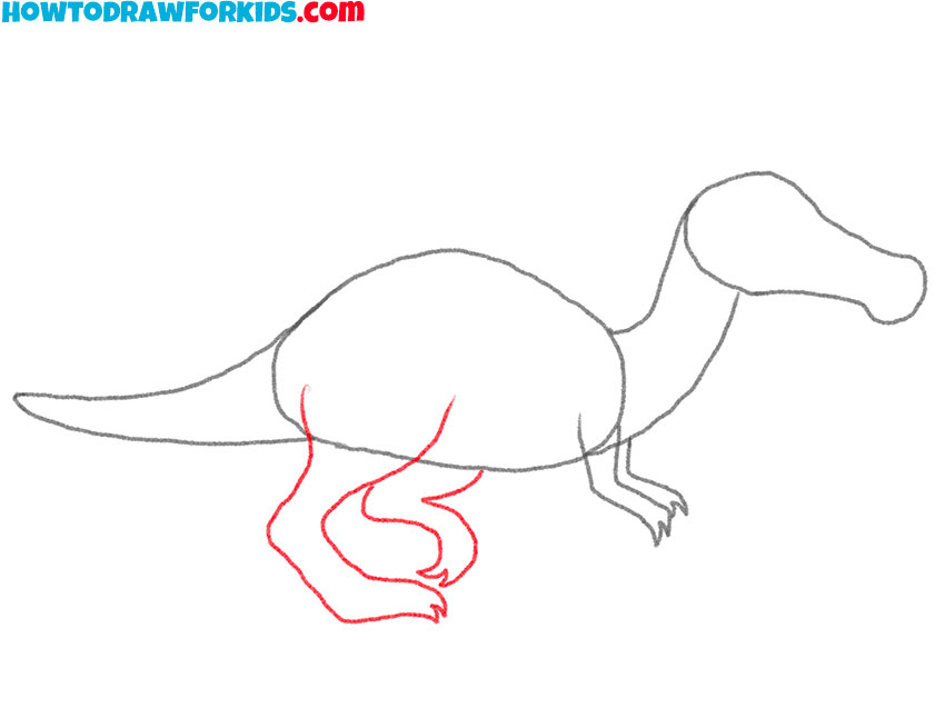 how to draw a spinosaurus cartoon
