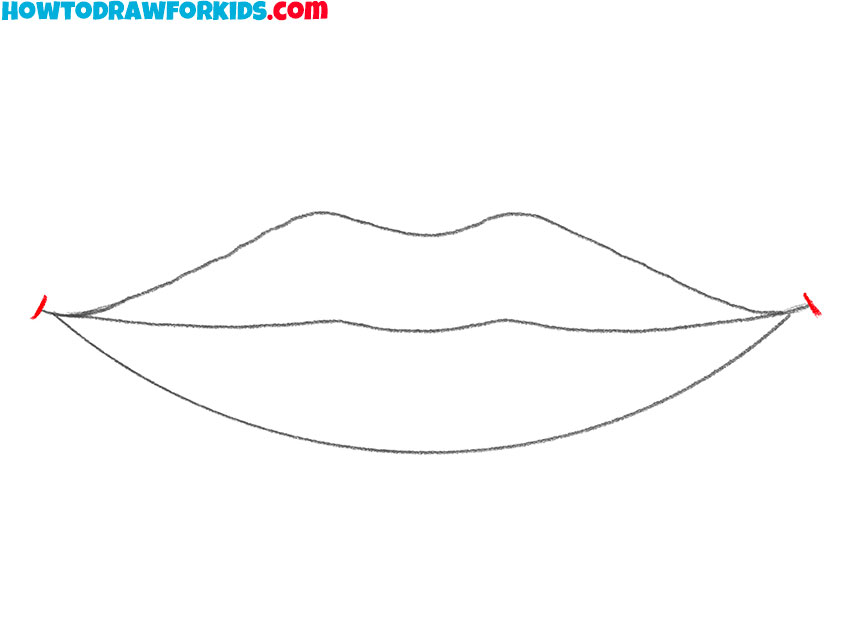 how to draw lips cartoon
