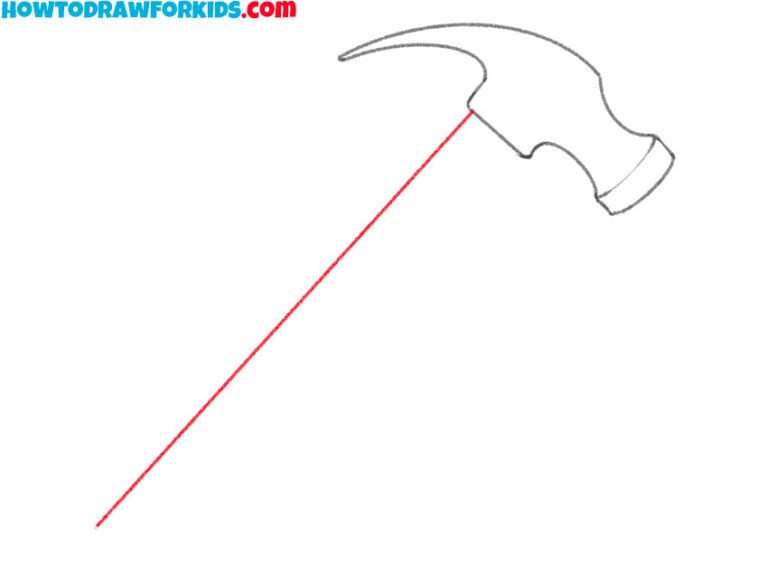 How to Draw a Hammer Easy Drawing Tutorial For Kids