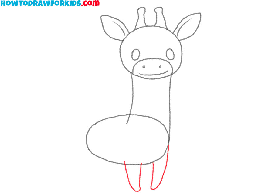 how to draw a cartoon giraffe art hub