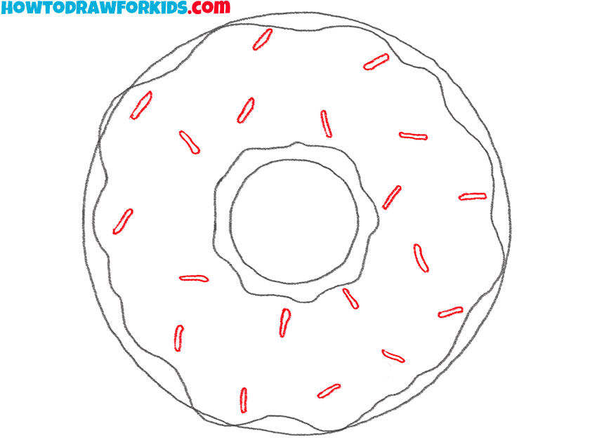 how to draw a cute donut