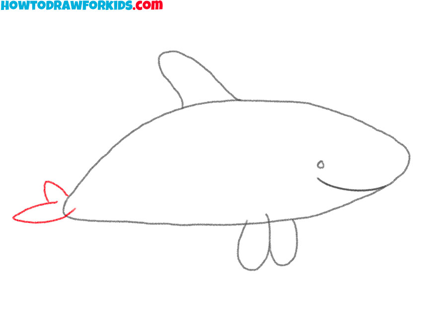 how to draw a cute orca whale