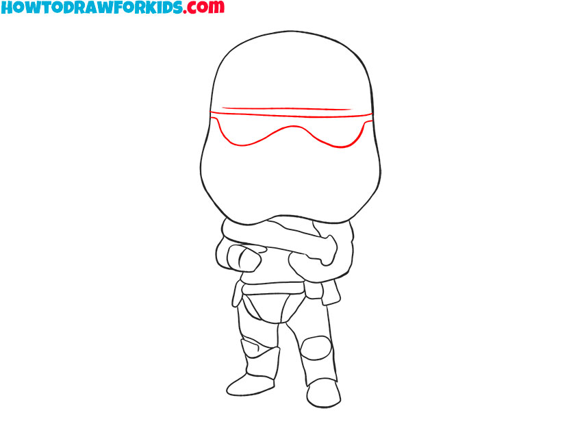 how to draw a cute stormtrooper