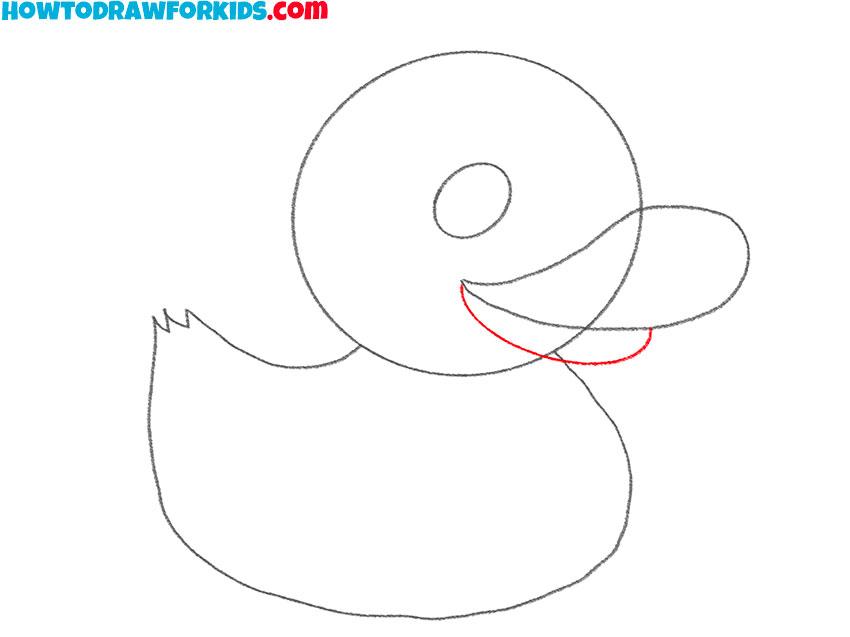 how to draw a duck cartoon