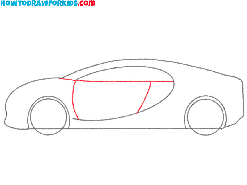 how to draw a simple bugatti