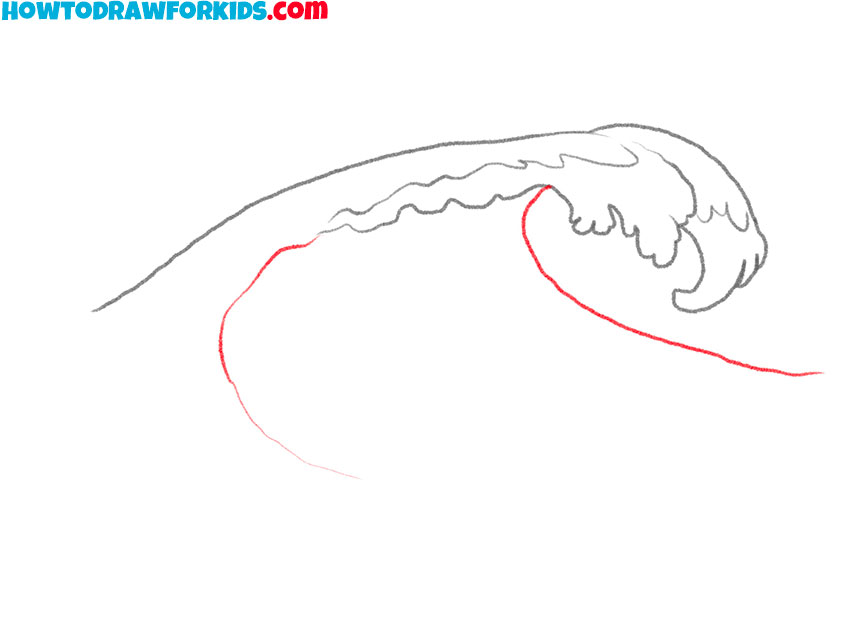 how to draw a simple wave step by step