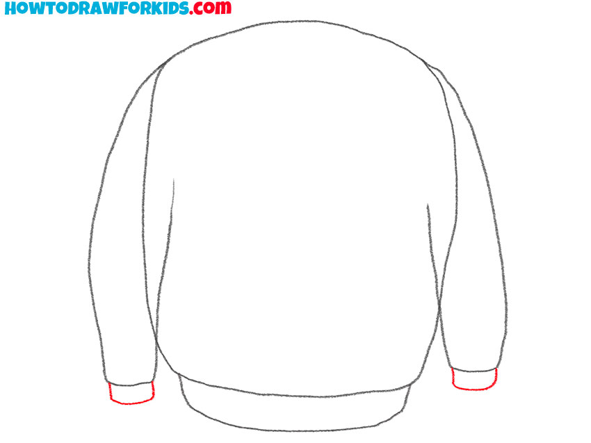 how to draw a sweater for kids