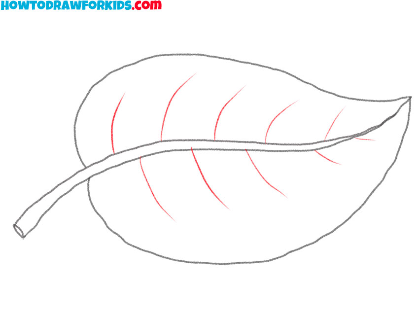 how to draw an easy leaf for beginners