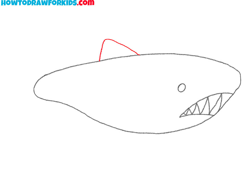 how to draw an easy megalodon