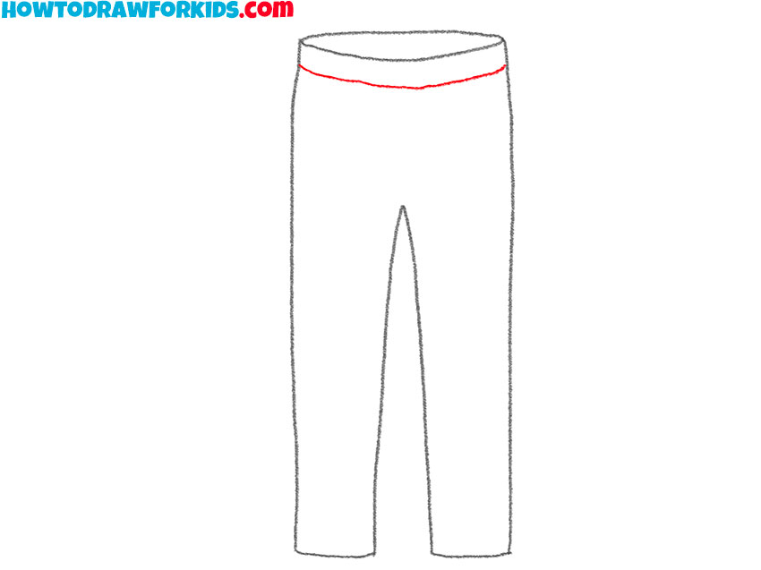 how to draw pants for kids