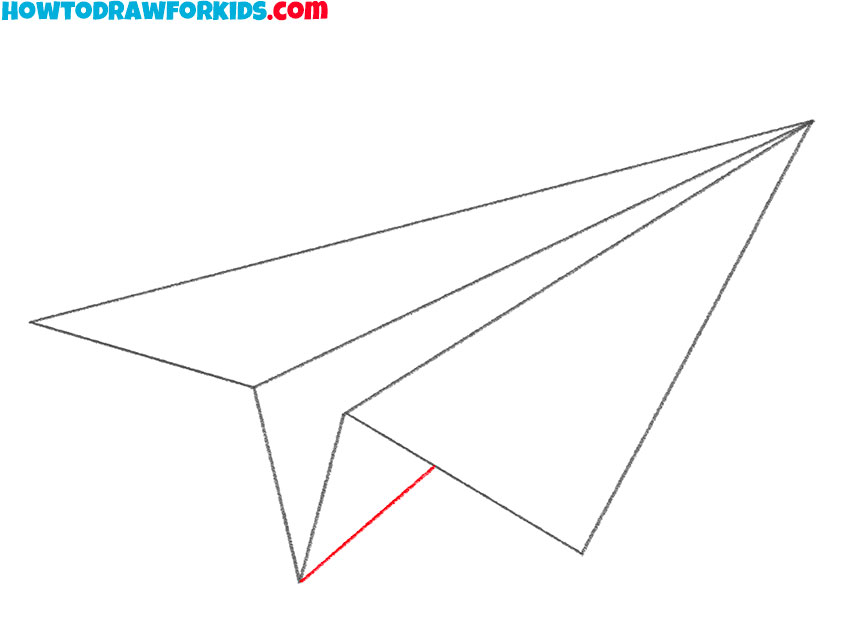paper airplane drawing lesson