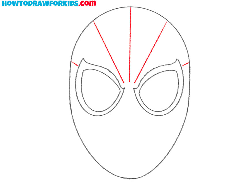 spider-man face drawing lesson