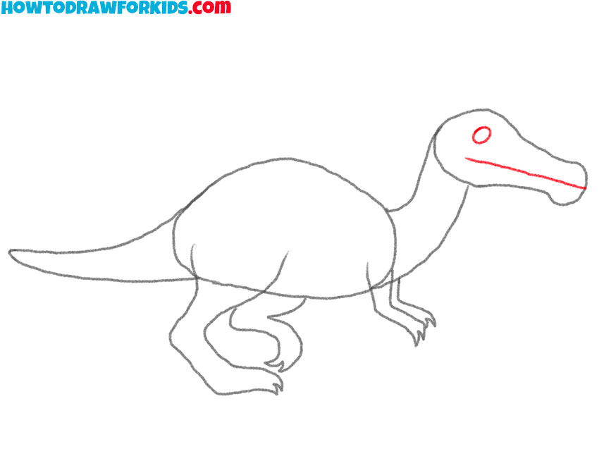 spinosaurus drawing lesson