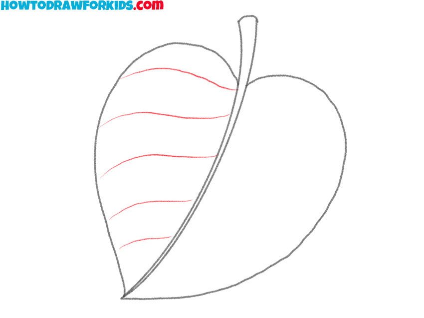 tree leaf drawing tutorial