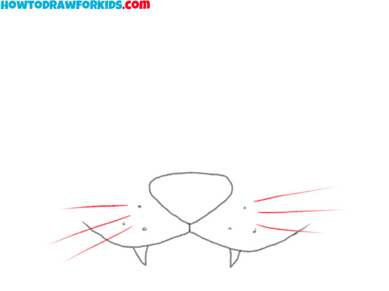 How to Draw a Cat Mouth Easy Drawing Tutorial For Kids