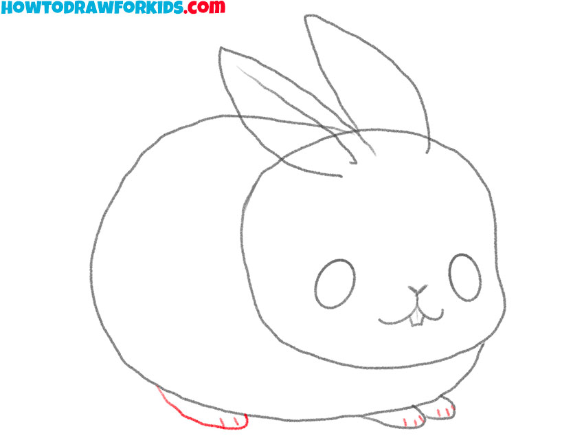cute bunny drawing guide