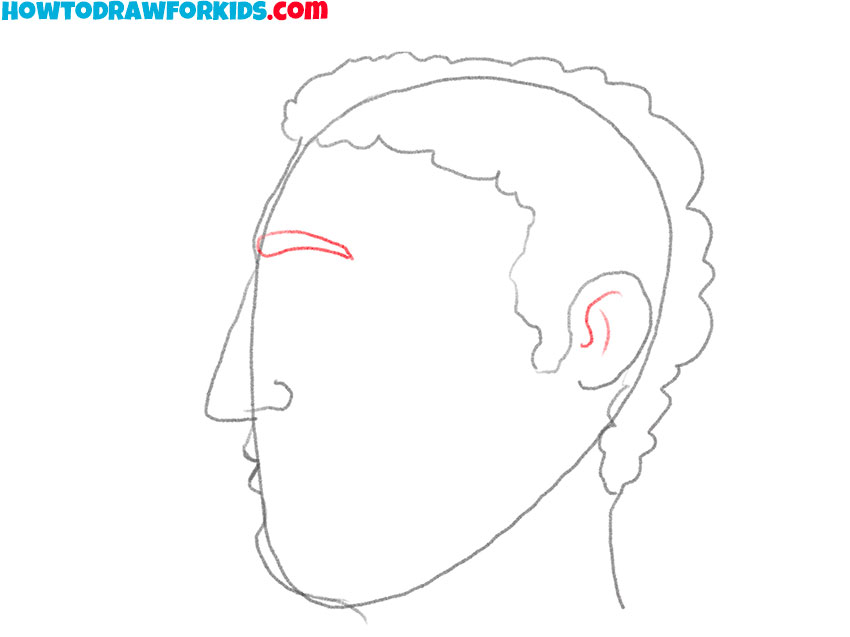 face looking to the side drawing guide