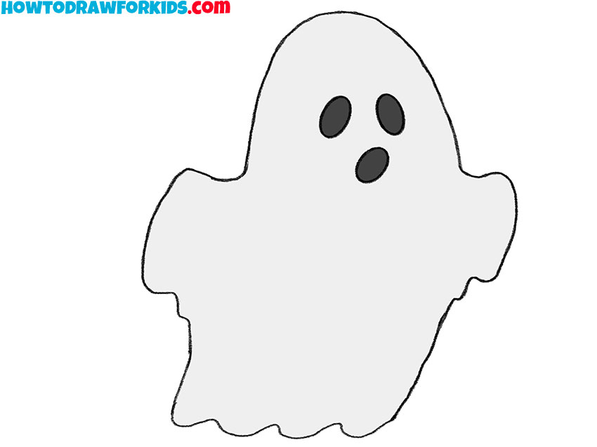 How to Draw a Ghost Easy Drawing Tutorial For Kids