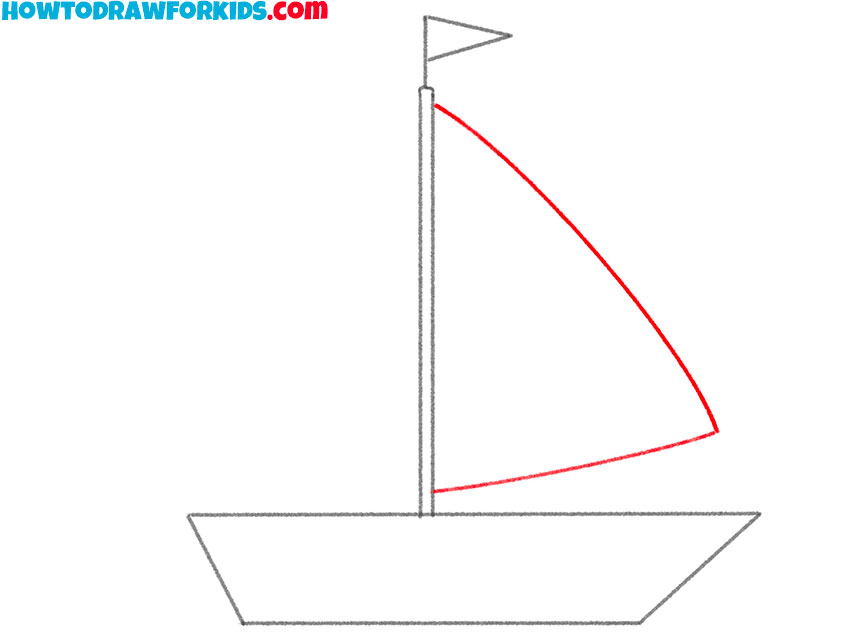 How to Draw an Easy Sailboat - Easy Drawing Tutorial For Kids