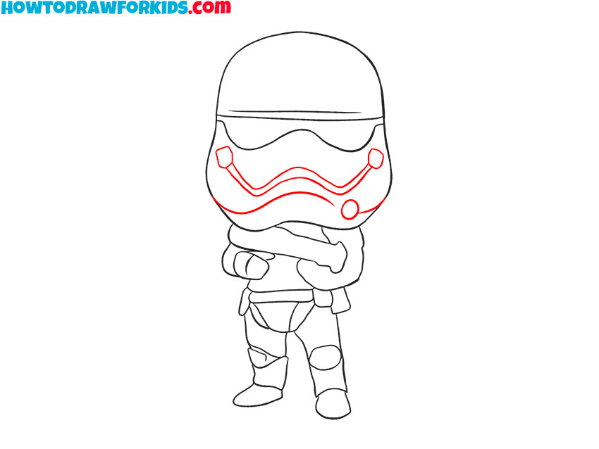 how to draw a cartoon stormtrooper