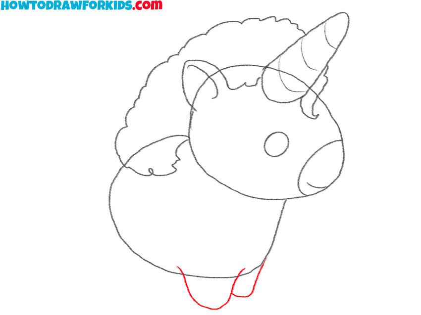 how to draw a cartoon unicorn easy