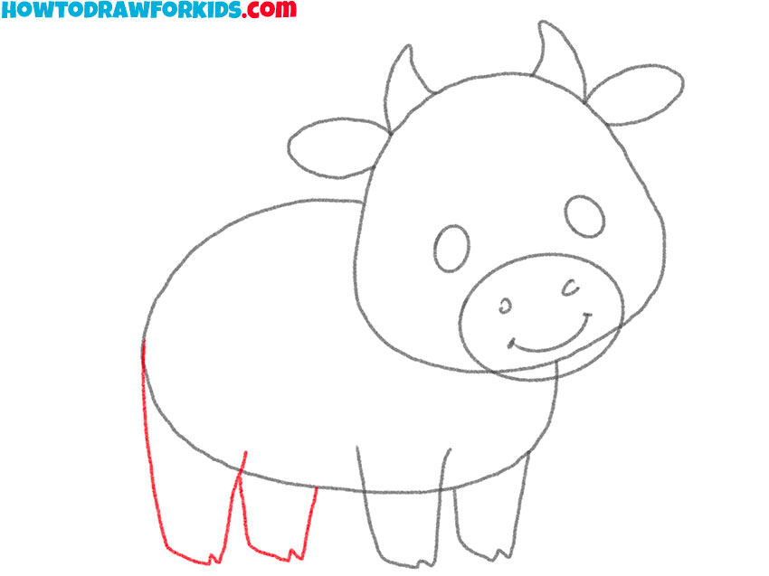 how to draw a cow easy drawing