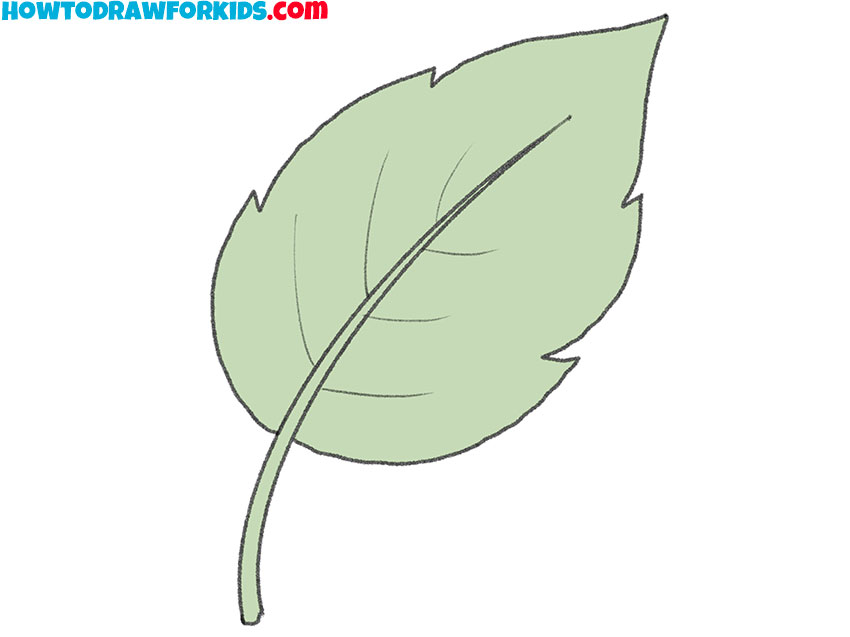 how to draw a cute leaf