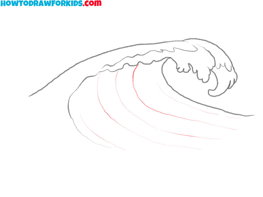 how to draw a cute wave