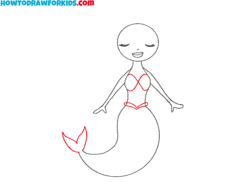 how to draw a mermaid easy for beginners
