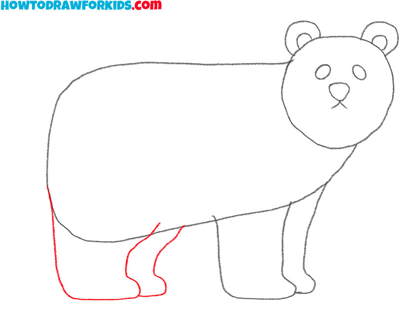 how to draw a polar bear cute and easy