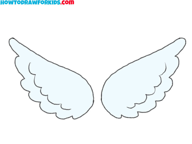How to Draw Wings - Easy Drawing Tutorial For Kids