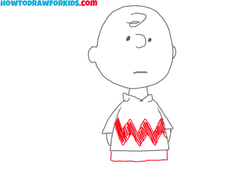 how to draw charlie brown for kindergarten