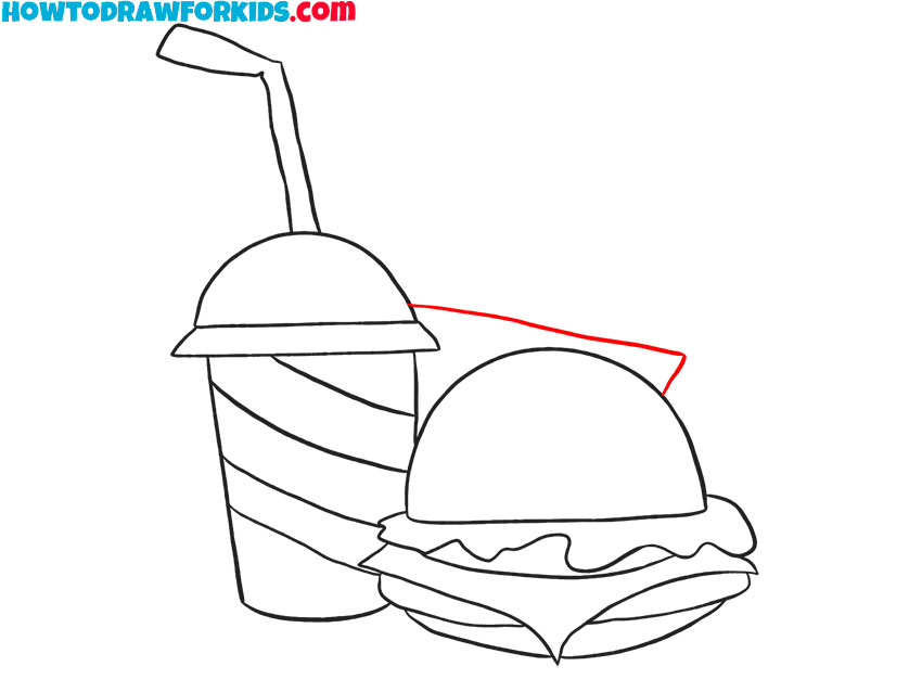 how to draw food for kindergarten