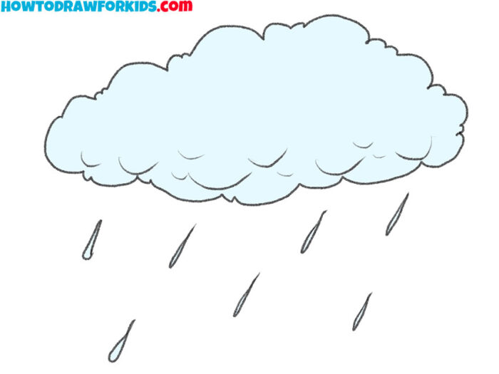 How to Draw Rain Drops Easy Drawing Tutorial For Kids
