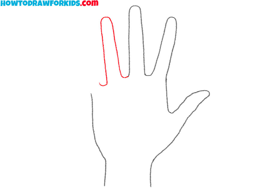 how to draw simple anime hand for kindergarten