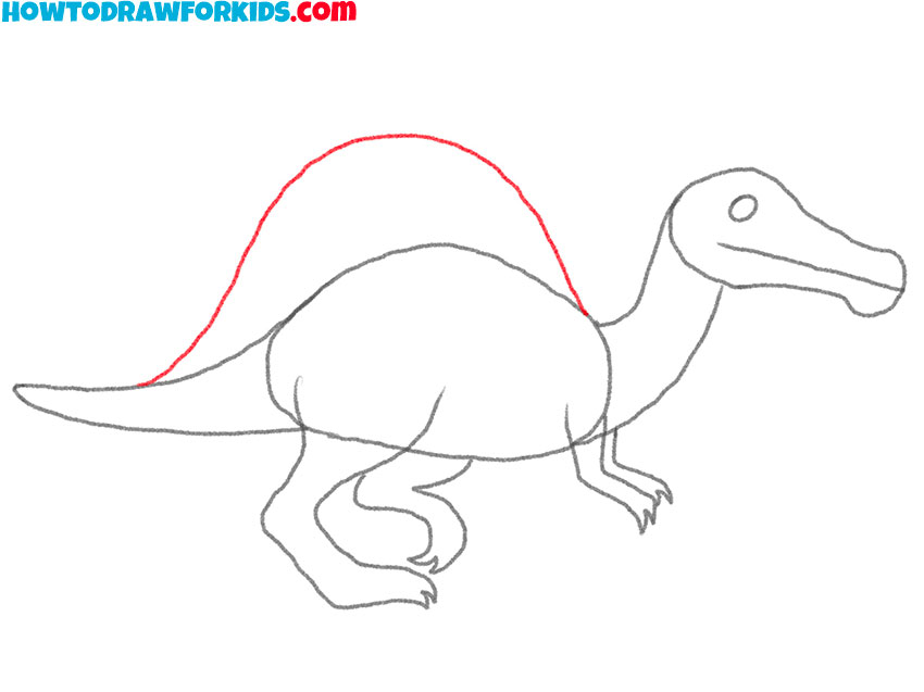 spinosaurus drawing tutorial