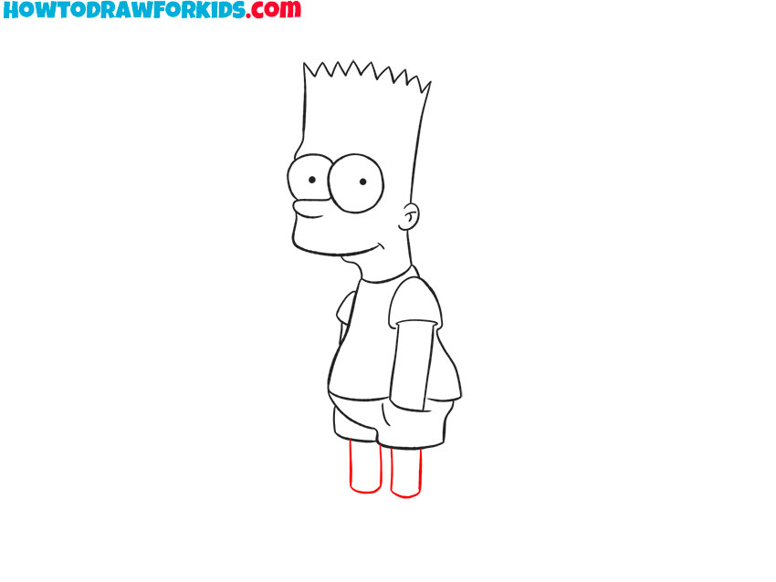 bart simpson drawing for beginners