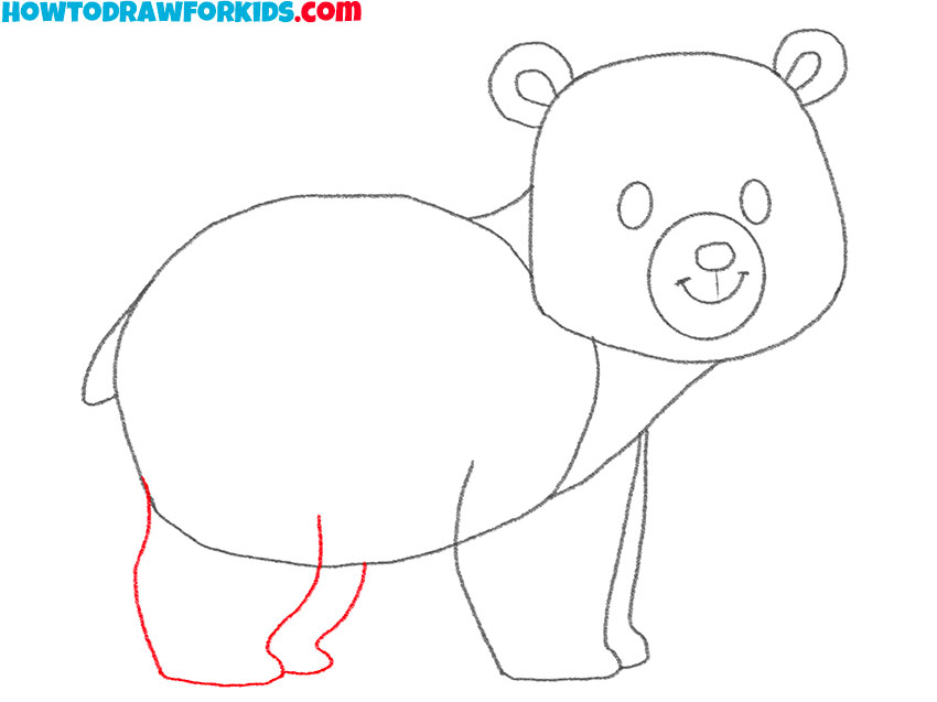 easy bear drawing lesson