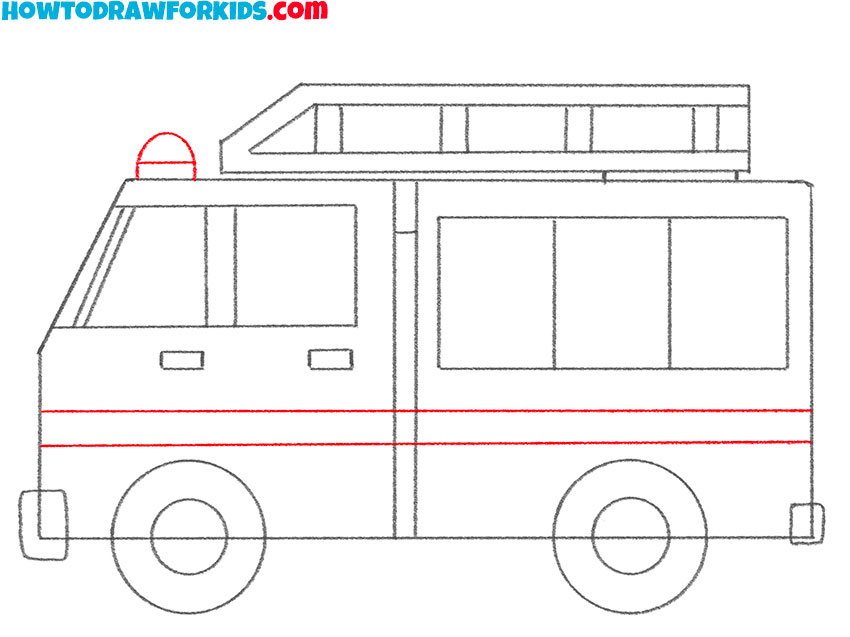 fire truck drawing guide