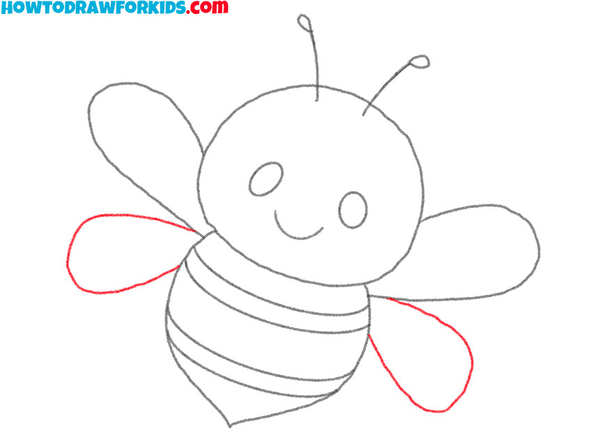 how to draw a bee cartoon