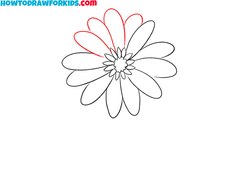 how to draw a cartoon flower