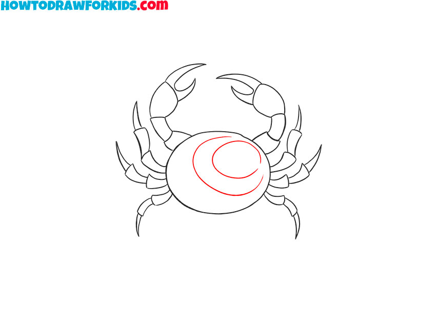 how to draw a crab for beginners