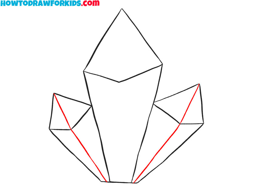 how to draw a crystal for kindergarten