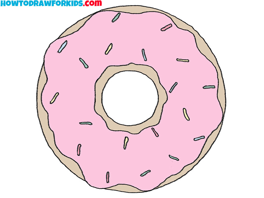 How To Draw Cute Donut Easy Easy Drawings Dibujos Faciles Dessins ...