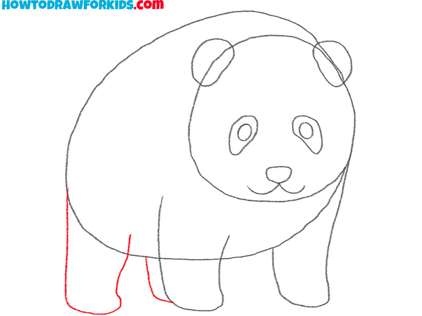 how to draw a panda bear for beginners