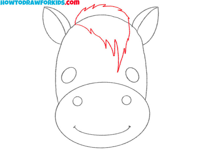 How to Draw a Horse Head Easy Drawing Tutorial For Kids