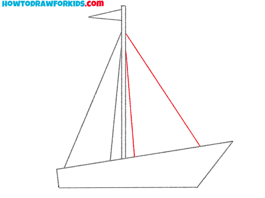 how to draw a sailboat for kindergarten