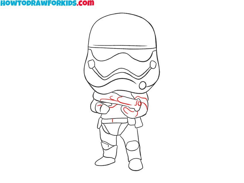 how to draw a stormtrooper full body easy