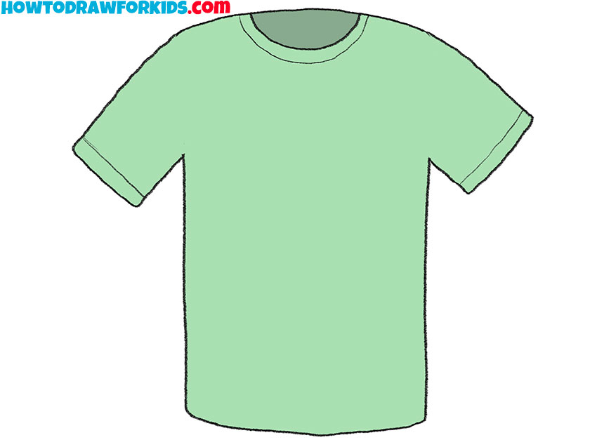 to Draw a T-shirt - Easy Drawing Tutorial For