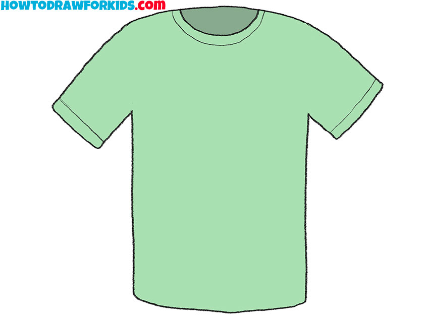 How to Draw a Tshirt Easy Drawing Tutorial For Kids